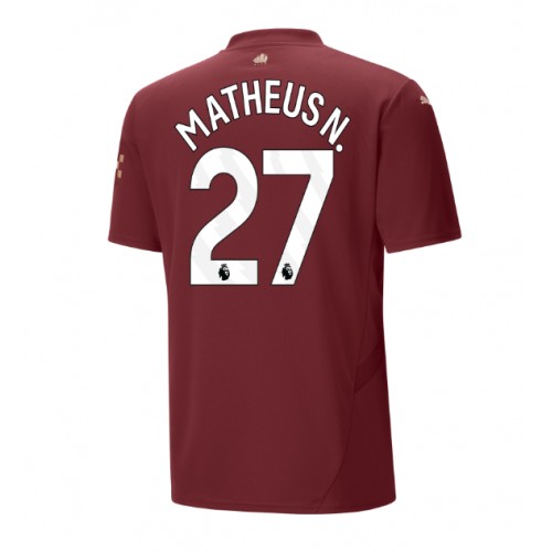 Fotbalové Dres Manchester City Matheus Nunes #27 Alternativní 2024-25 Krátký Rukáv